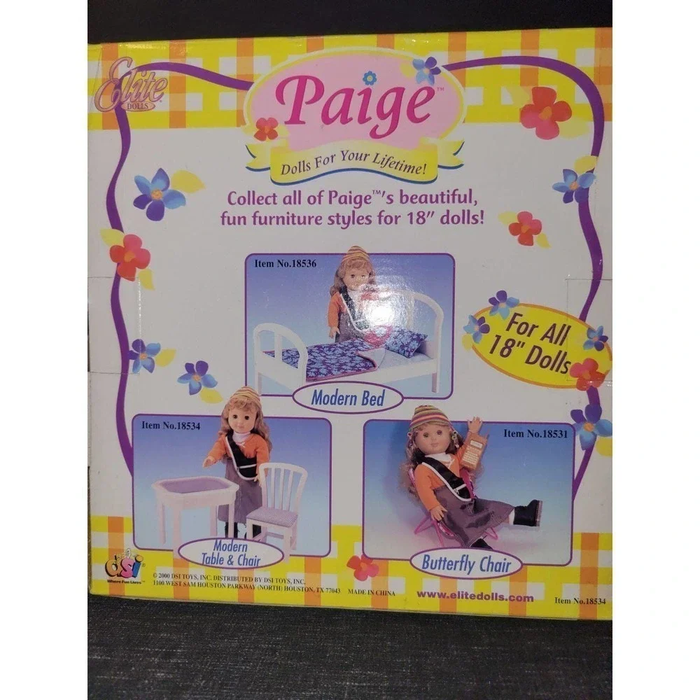 Vintage paige Doll table and chair Furniture set